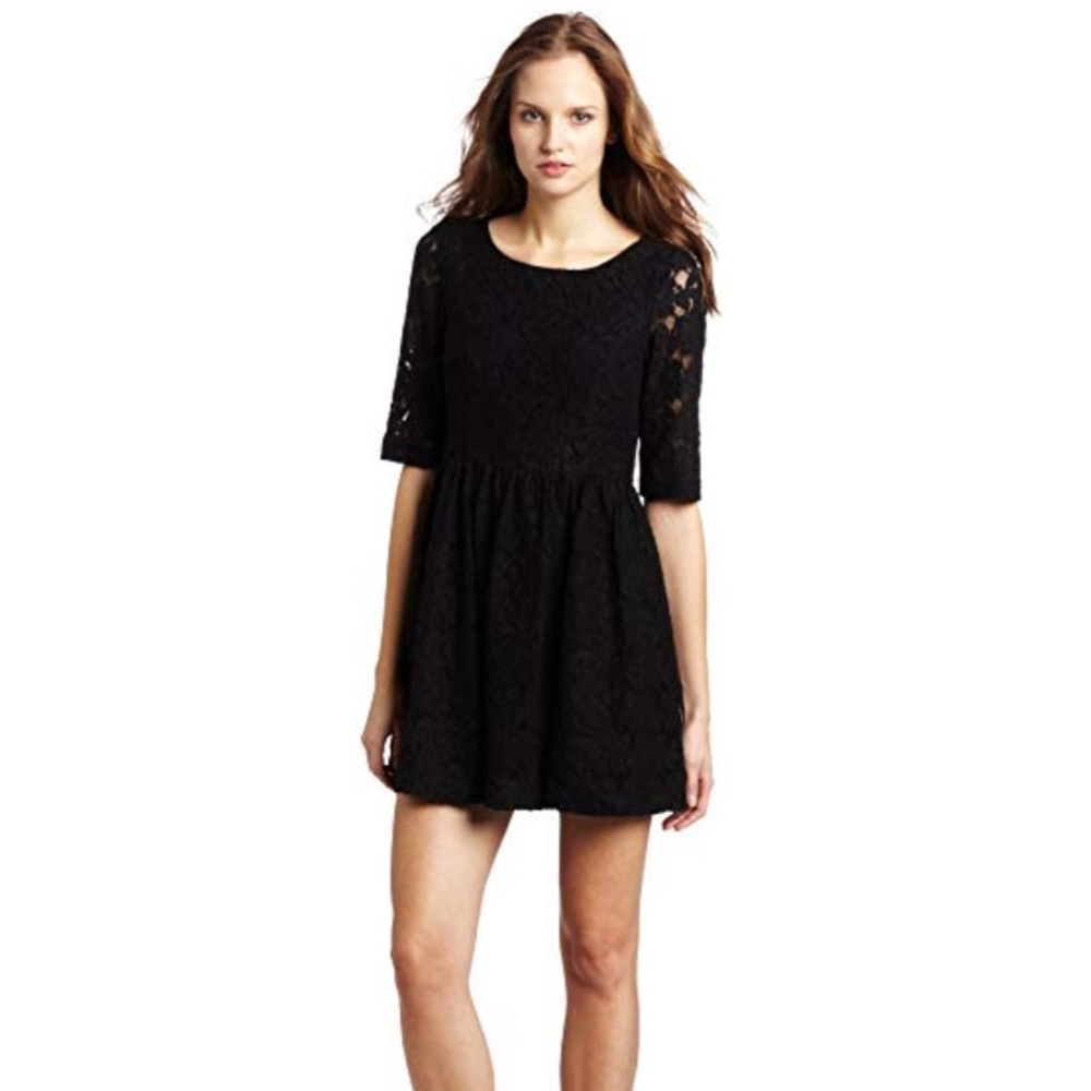 Kensie Black Lace Dress XS